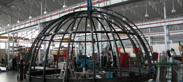 estructura para cúpula astronómica